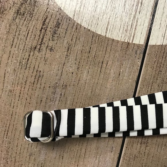 Plus Size Striped Floral Print Bralette Bikini Top - Picture 8 of 11